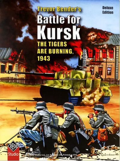 Battle for Kursk: The Tigers Are Burning, 1943 board game setup on a table