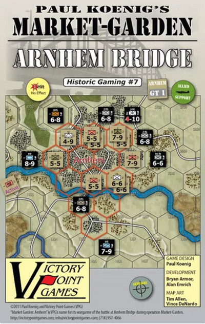 Experience tactical challenges in Paul Koenig's Market Garden: Arnhem Bridge, a thrilling WWII board game for two players