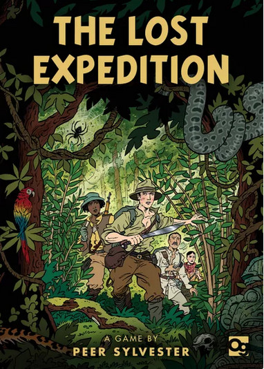 The Lost Expedition: Adventurers navigating a vibrant jungle in search of El Dorado.